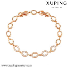 74516 xuping new fashion 18k gold plated women bracelet for gifts